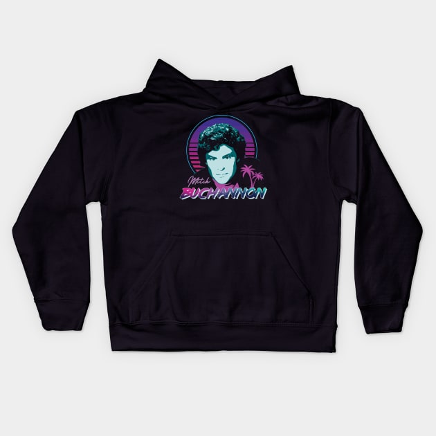 Mitch Buchannon Kids Hoodie by slawisa